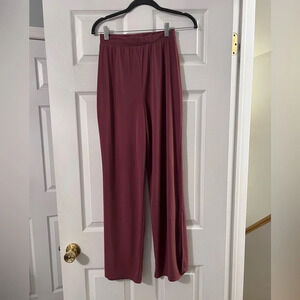 Zara Wine Red Wide Leg Gaucho Pants Size Small